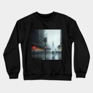 Raining in City Crewneck Sweatshirt